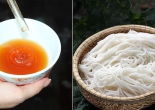 Nhận biết bún sạch và bún chứa hóa chất bằng nước mắm