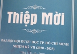 Đại hội Hội Dược học Tp.Hồ Chí Minh nhiệm kỳ VII (2020 - 2025) khai mạc 