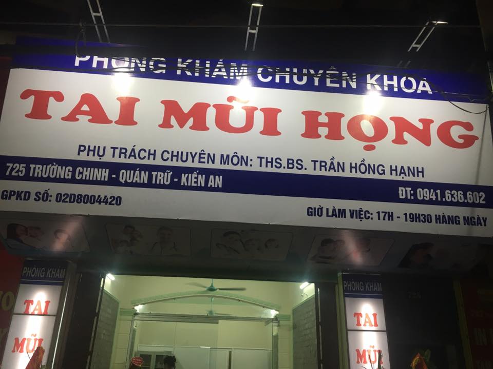 Phòng khám tai mũi họng – Th.S Trần Hồng Hạnh